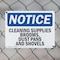 Signmission Cleaning Supplies Brooms Dust Pans And Shovels, 24 in W x Rectangle, Plastic OS-2PACK-NS-P-1824-L-10650 - alternate 4